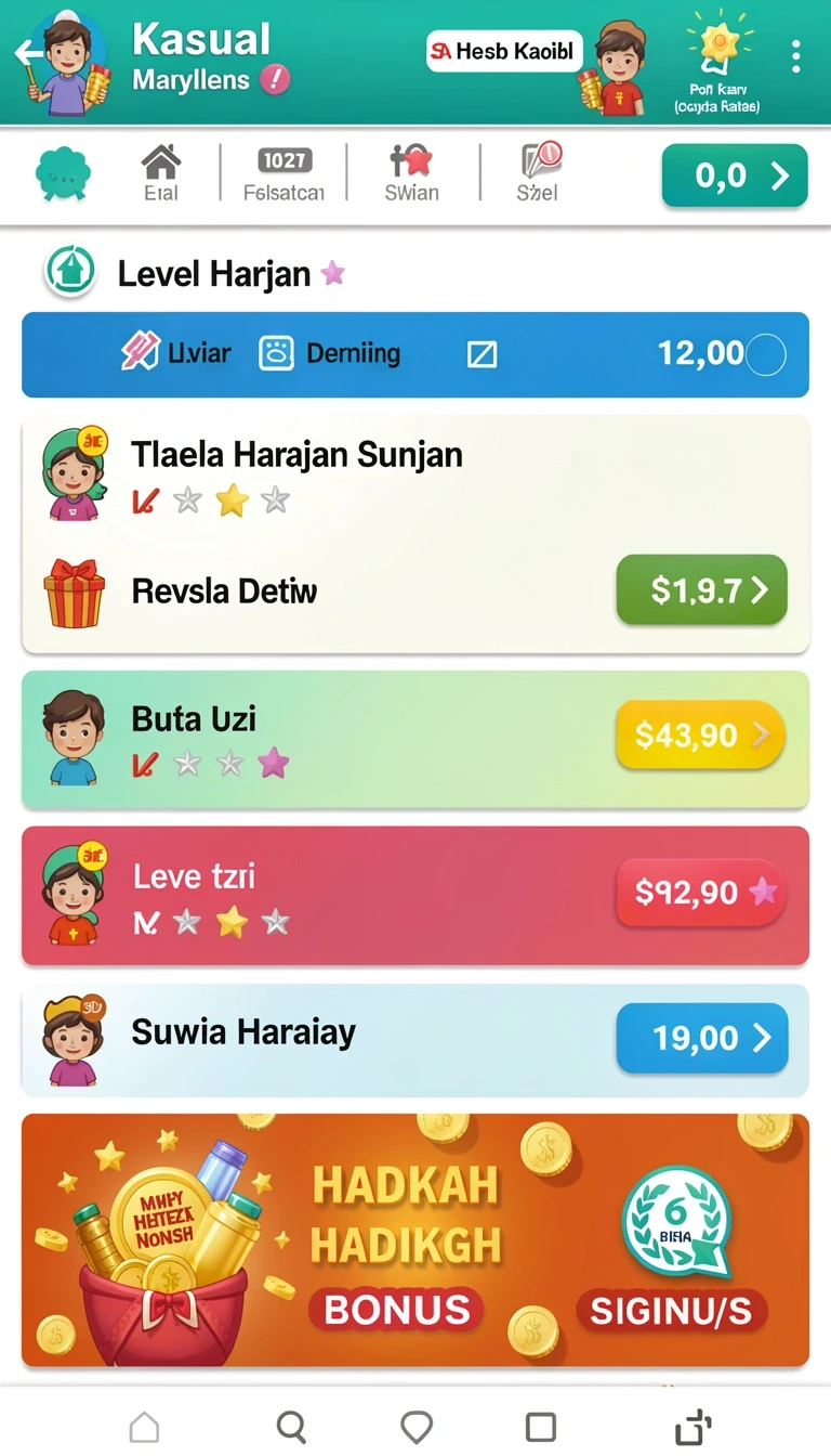 55rp - Tangkapan layar menunjukkan karakter utama dalam aksi mengumpulkan item.