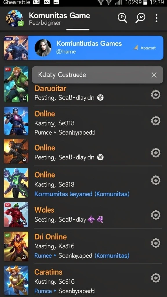 galaxy77 - Screenshot menunjukkan karakter utama dalam aksi.