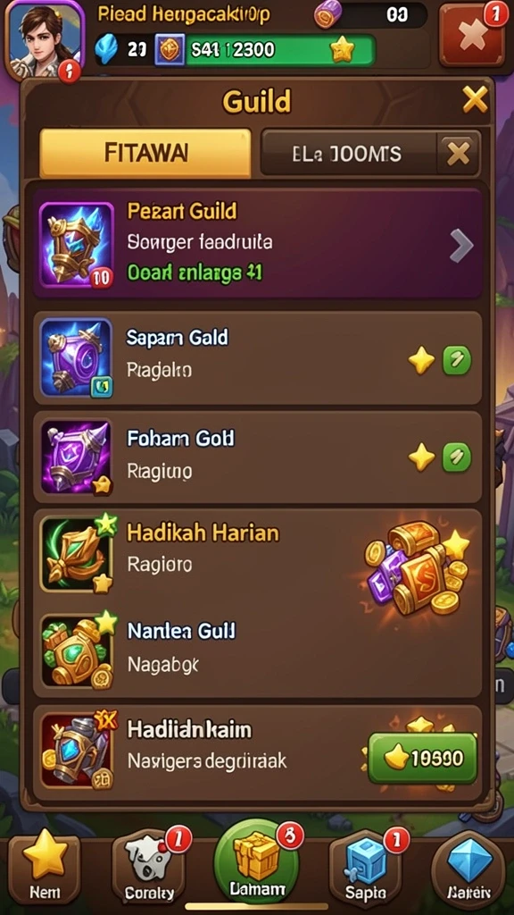 goldraja - Tangkapan layar dari misi kelompok yang menegangkan.