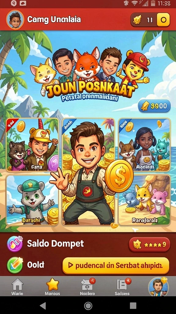 grabwin - Tampilan awal aplikasi GRABWIN yang menarik.