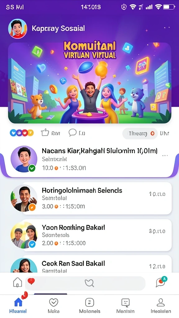 imbajp - Screenshot menunjukkan dunia yang penuh warna dan beragam misi.